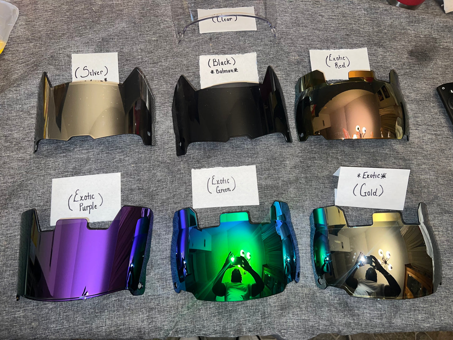 Exotic Clear Gold Visor ⚡️