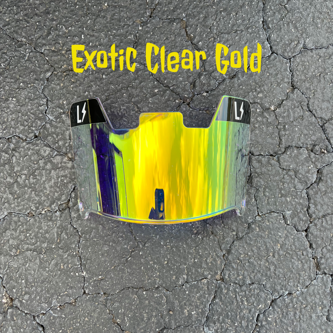 Clear Exotic Gold Visor ⚡️
