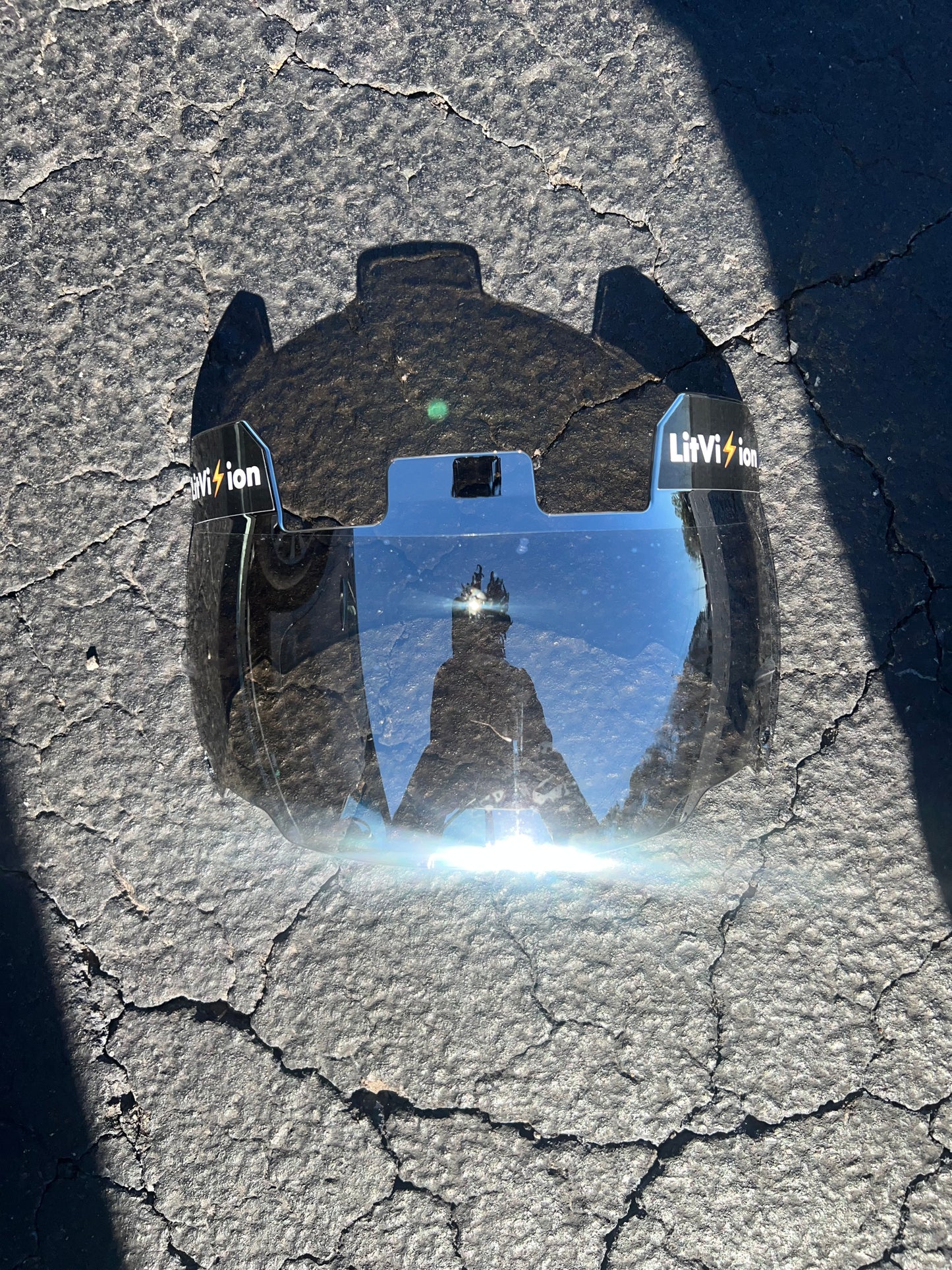 Exotic Clear Silver Visor ⚡️