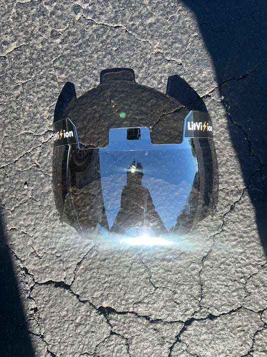 Exotic Clear Silver Visor ⚡️