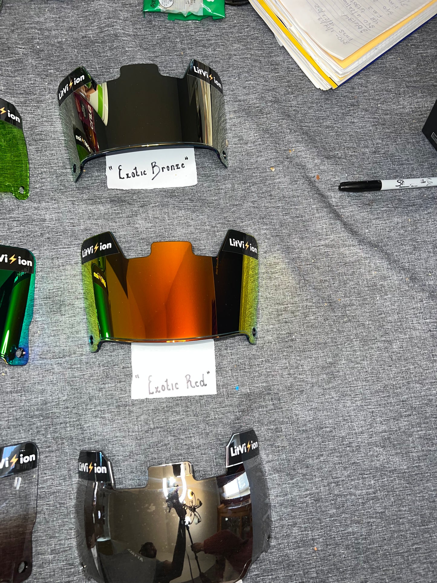 Exotic Red Visor ⚡️