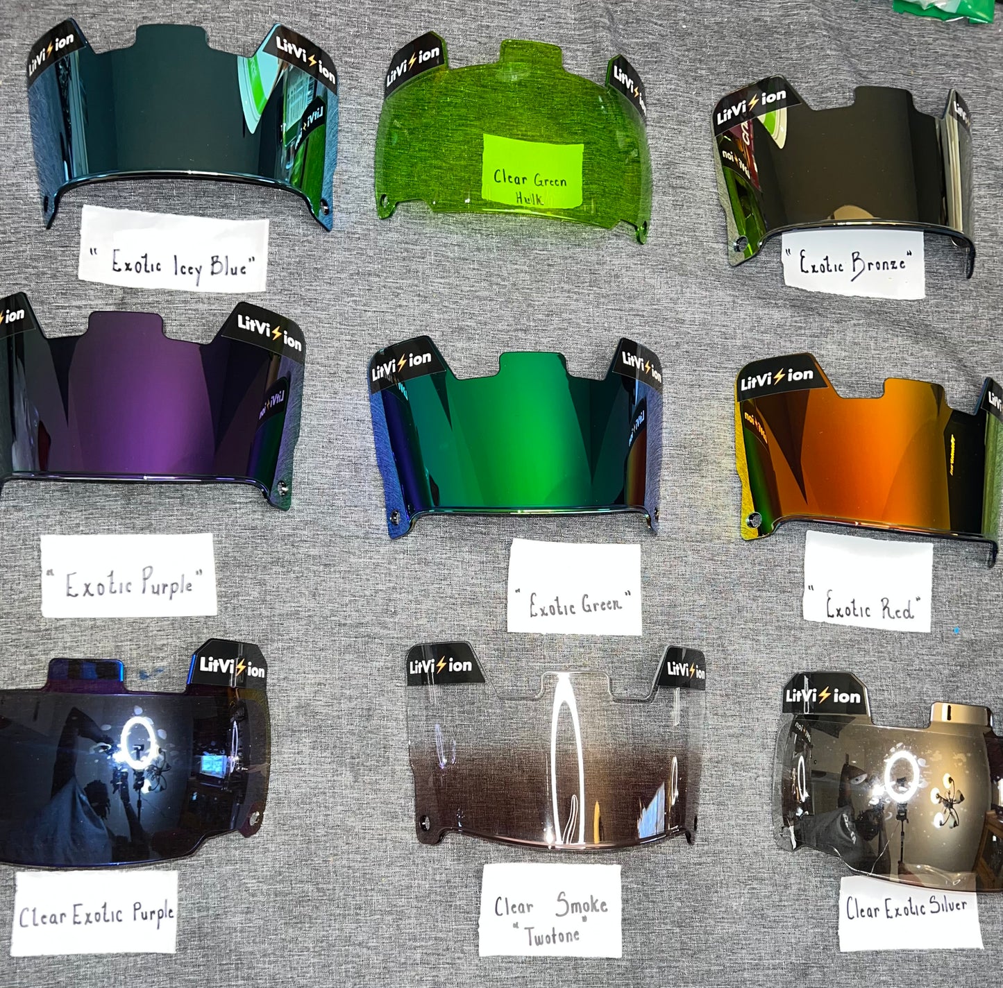 Exotic Clear Silver Visor ⚡️