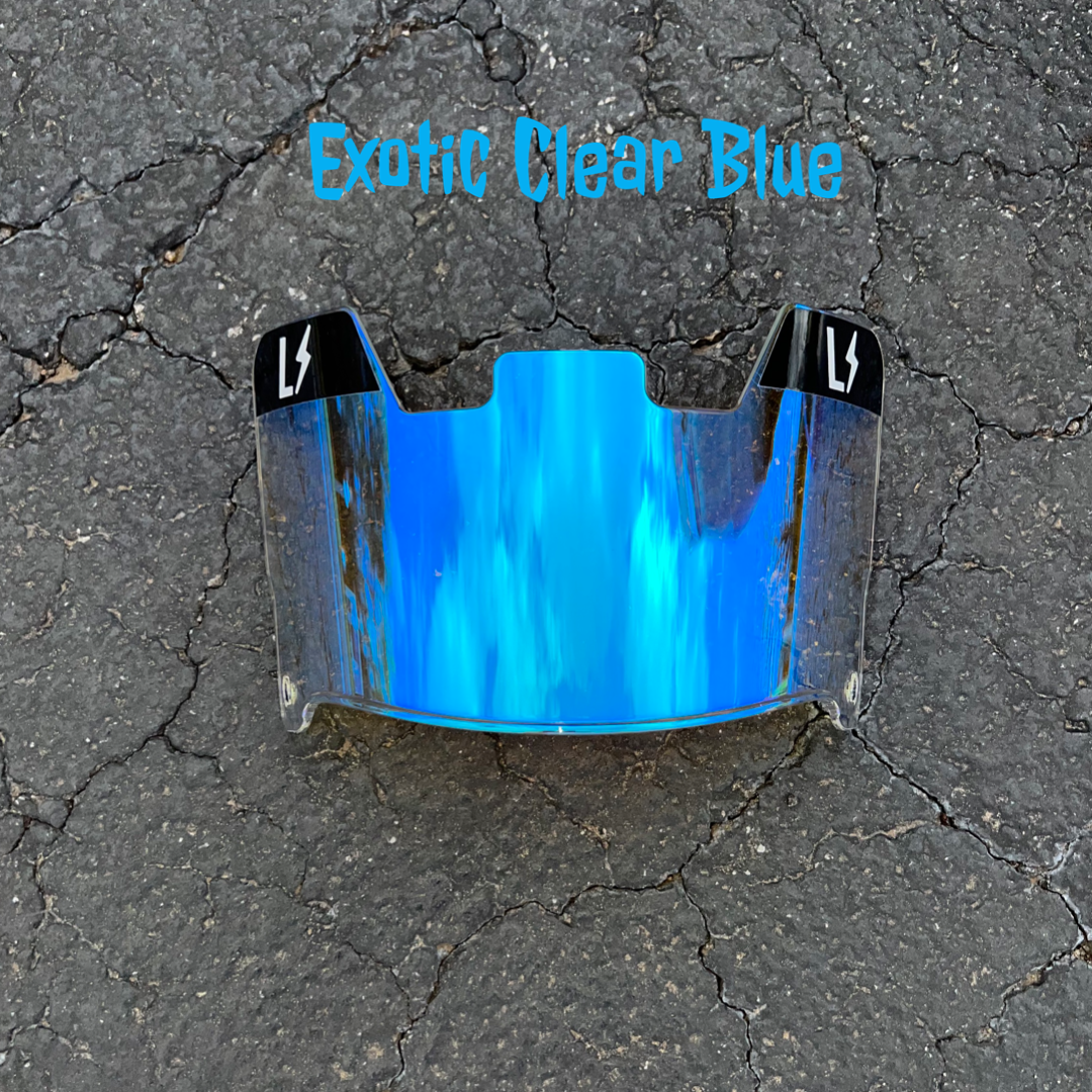 Clear Exotic Blue Visor ⚡️